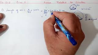 Chapter12 Ex122 Q5 Areas Related to Circles  Ncert Maths Class 10  Cbse [upl. by Solraced]