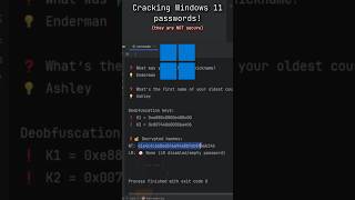 Your Windows 11 Password is NOT safe endermanch windows microsoft [upl. by Lerad157]