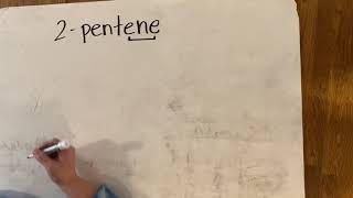 Example of drawing 2pentene [upl. by Maillliw284]