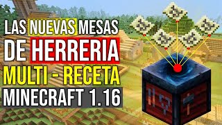 Las NUEVAS mesas de herrería MULTI  RECETA de Minecraft 116 [upl. by Sivar188]