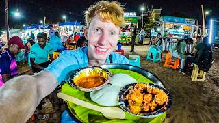 My First Time in South India Seafood Feast on Chennais 2km Beach 🇮🇳 [upl. by Broeker730]