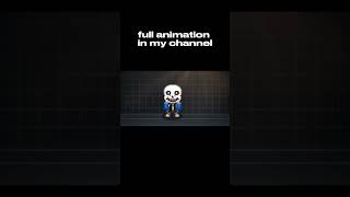 sans vs Chara sprite animation undertale fyp animation [upl. by Yllah858]