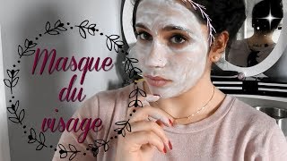 MASQUE POUR LE VISAGE quotCOMMENT REDUIRE LACNE ET AVOIR LA PEAU DOUCEquot [upl. by Hurlee]