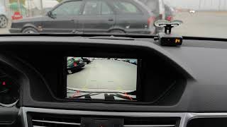 Mercedes E class W212  front and rear view cameras to the factory screen [upl. by Mccourt]