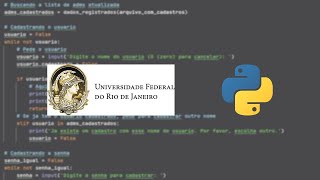 Computação 1 UFRJ  Controle de estoque Python [upl. by Crofoot]