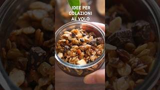 Colazione CIOCCOLATOSA SENZA BILANCIA GLUTINE LATTICINI E UOVA granola di avena e crema al cacao [upl. by Llerdnek]