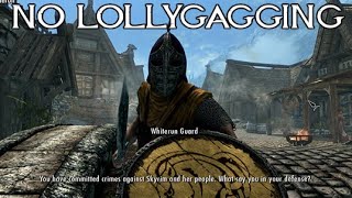 Skyrim guard explains why lollygagging is illegal AI voice meme [upl. by Cybil]