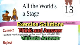 All the worlds a stage question answer class 7 l New Images Next Class 7th [upl. by Eliak]