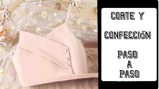 Blusa de tirantes para niña corte y confección [upl. by Yenalem]