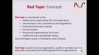 Red Tape  Red Tapeism  Red Tape Theory  Government Red Tape  Bureaucratic Red Tape [upl. by Daffy]