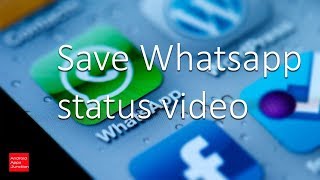 How to save whatsapp status video in iPhone [upl. by Michell34]