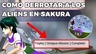 COMO DERROTAR A LOS ALIENS  Misión Octopus  Sakura School Simulator En Español  Uvita [upl. by Nire]