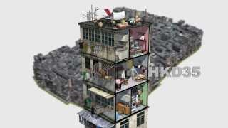 Hong Kongs infamous Kowloon Walled City a 3D reconstruction of the densest city on Earth [upl. by Mota637]