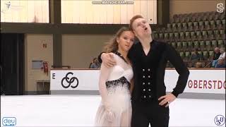 Anna SimovaKirill Aksenov SVK Nebelhorn Trophy 2024 Free dance [upl. by Farlie]