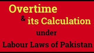 What is Overtime amp What is Legally Correct method to Calculate [upl. by Ydwor153]