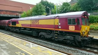 DB 66095 carrying various metals seen passing through Belper [upl. by Drannek]