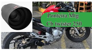 Ponteira Mtg para Cb Twister 250  Vale a pena Review completo Me surpreendi [upl. by Anoyek]