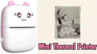 Unboxing Hand Bluetooth Mini Thermal Printer Like Paperang P1 Portable Printer  Printing Photos [upl. by Prissy]