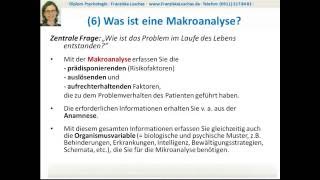 Die Verhaltensanalyse in der KVT Teil 03  Die Makroanalyse am Fallbeispiel erklärt [upl. by Xanthe]