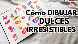 Dulces más Vibrantes CON CONTRASTE APRENDE A DIBUJAR [upl. by Nalahs]