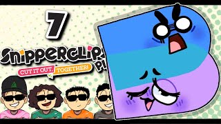 Snipperclips Plus 4 PLAYERS  PART 7  Garbage Gaming [upl. by Aihsyla]