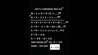 RAMANUJANS SUMMATION  RAMANUJAN PARADOX  MATHEMATICS  ramanujan maths mathematics paradox [upl. by Ahsauqal]