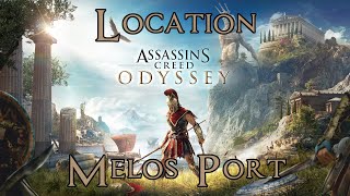 Assassins Creed Odyssey Melos Port Obsidian Islands Location 100 Completion [upl. by Tcideneb]