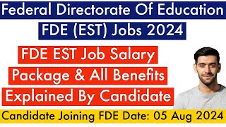 FDE EST Jobs 2024 Salary Package amp All Benefits Details Explained By FDE Candidate  FDE New Jobs [upl. by Fitzger]