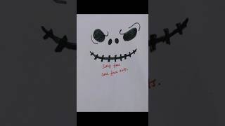 How to draw scary face  easy drawing  scary face drawing shorts art [upl. by Mozart]