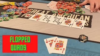 I FLOP QUADS AND MY OPPONENT LEAD JAMS  Kyle Fischl Poker Vlog Ep 98 [upl. by Ludie]