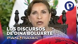 Los discursos de Dina Boluarte entre el cuestionamiento y el pedido por la paz [upl. by Shing]