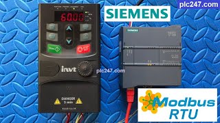 Siemens S71200 quotModbus RTUquot INVT Goodrive 20 VFD [upl. by Sophy260]