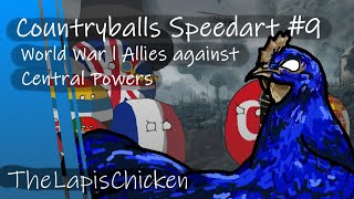 Countryballs Speedart 9  World War I Allies against Central Powers [upl. by Kcerb]