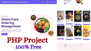 Simple Online Food Order System Project in Raw PHP amp MySQL Free Source Code [upl. by Valoniah]