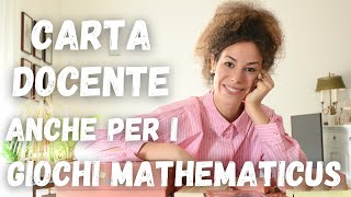 I giochi mathematicus sono acquistabili con la carta del docente [upl. by Trilley]