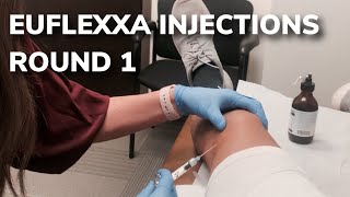 Euflexxa Injection Round 1  ACL Recovery [upl. by Ardnekat]