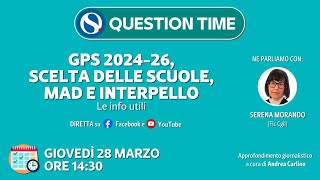 GPS 202426 scelta delle scuole MAD e interpello Le info utili [upl. by Ylecara]