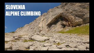 Slovenia alpine climbing  Kogel Virensova route IV\III [upl. by Yemaj]