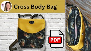 DIY Easy Crossbody Shoulder Bag Beginner friendly bag tutorial [upl. by Macri]