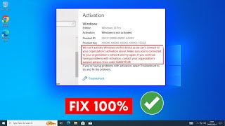 FIX we cant activate windows on this device as we cant connect to your organization activation [upl. by Bonney]