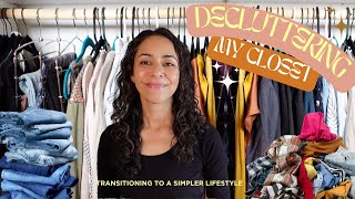 Decluttering my closet a spring cleaning to transition to a more minimalist lifestyle [upl. by Giamo]