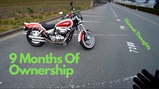 Honest Thoughts On The Suzuki Marauder VZ800  Ownership Review motovlog bikelife [upl. by Ycniuqal837]