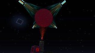 Minecraft Skyfactory 1  Draconic Core Explosion  Showcase [upl. by Bunting]