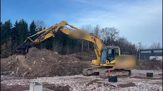 Komatsu PC 240 NLC11 Digging system Leica [upl. by Atlee954]