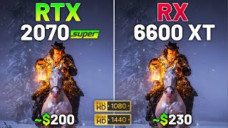 10 Games on RTX 2070 SUPER vs RX 6600 XT in 2024  1080p amp 1440p [upl. by Assirram]