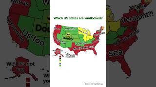 Which US states are landlocked [upl. by Nairehs]