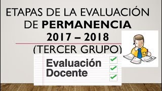 Soy Docente EVALUACIÓN DE DESEMPEÑO 2017  2018 [upl. by Edan]