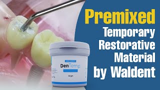 Premixed Temporary Restorative Material by Waldent  Waldent DenTemp [upl. by Elyagiba]