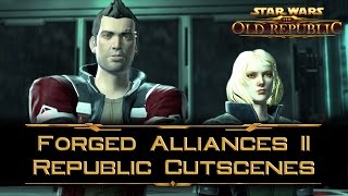 SWTOR Forged Alliances II  Republic storyline cutscenes incl Depths of Manaan flashpoint [upl. by Tenej256]