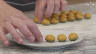 Veliche x GaultampMillau Recipe Tutorial Bonbon with Pistachio and Sea Buckthorn [upl. by Felisha]